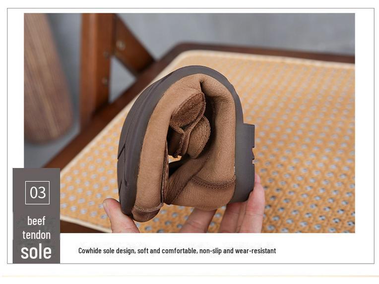 Autumn Women's Soft Sole Genuine Leather Flat Shoes - Comfortable for Pregnant Mothers