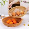 Handwoven Wicker Basket with Handle Storage Tray New Storage Basket  Tabletop Display
