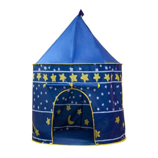 Kinderburg Zelt, Prinzessinnen Spielhaus für Mädchen, Indoor Outdoor Einfach Aufzubauen Spielzelt mit Stern Mond Design, Geburtstagsgeschenk für Kleinkinder