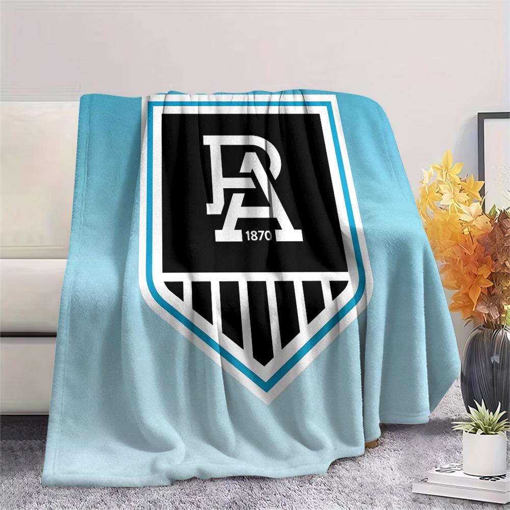 

Port Adelaide Print Flannel Blanket, High quality Comfortable for All Seasons, Home Decor, Warmth and Comfort, Perfect for Christmas Gifts 80cm x 120cm