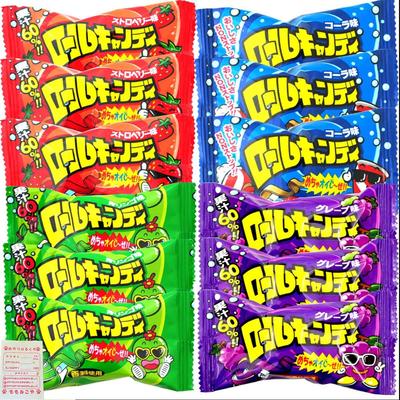 Yaokin Roll Green 4 3 12 In Soft Candy Snack Sweets Assortment Candy, Strawberry, Apple, Cola, Grape, Types, Each, Total, + Bag,