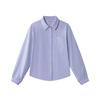 INMAN Women's Brushed Retro Long Sleeve Lapel Shirt