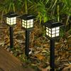 Mini Solar LED Garden Lights Stainless Steel Outdoor Solar Power Pathway Lights Yard Driveway Landscape Lights