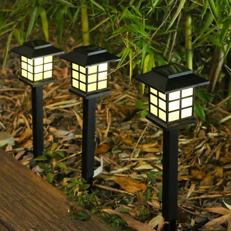 Mini Solar LED Garden Lights Stainless Steel Outdoor Solar Power Pathway Lights Yard Driveway Landscape Lights