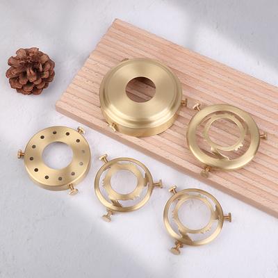 Inel vintage din alamă cu trei găuri E27 E14, abajur cu șurub, inel fix, suport DIY pentru iluminat, abajur și soclu conectat