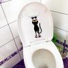 20*30CM Scratch Cat Funny Bathroom Toilet Sticker Classic Room Wall Decals