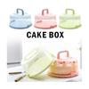 1 Pcs Birthday Cake Storage Box Round Kitchen Baking Container Stand Plate Pie Carrier Household Bakeware Tools