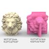 Lion Heads Decoration 3D Candle Soap Mould  Candle Epoxy Mold Handmade   Wax Soap Molds for Decoration