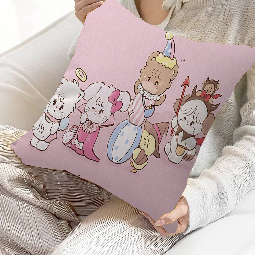 Cute MMikko IIllustrations Pillow Cover Sofa Cushion Cover Home Room Decoration Children Gift