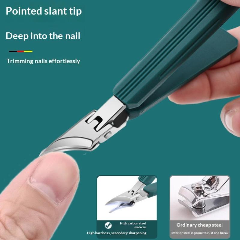 Wide Jaw Nail Clipper 15mm Opening Kit for Ingrown Edge Anti Splash Stainless Steel Trim Tool for Home Pedicure Salon