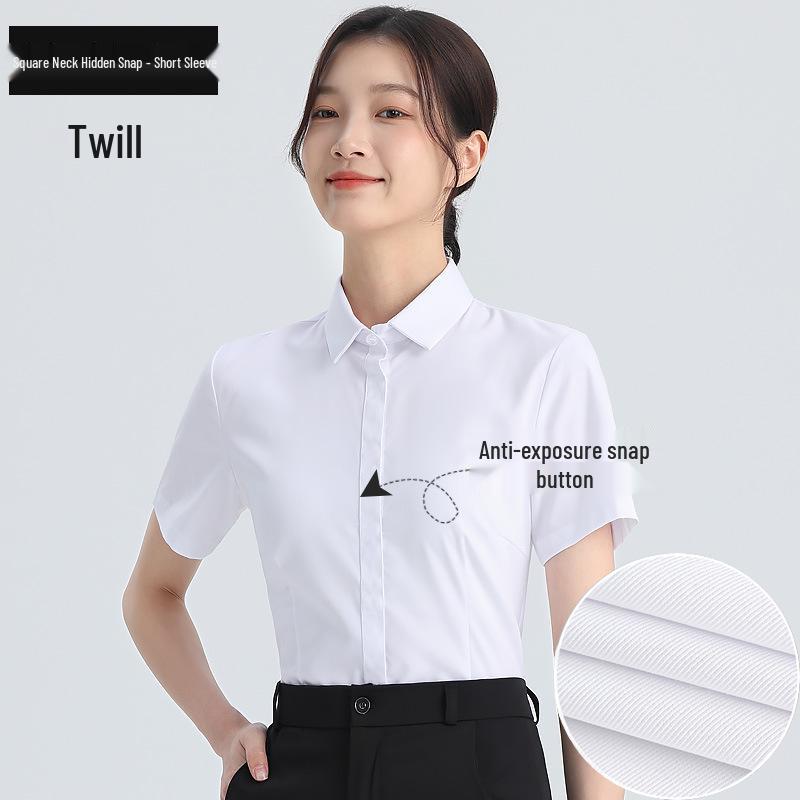 Cămașă Profesională cu Mânecă Lungă Albă pentru Femei - Primăvară/Toamnă Stil Coreean Croială Slim Top Formal