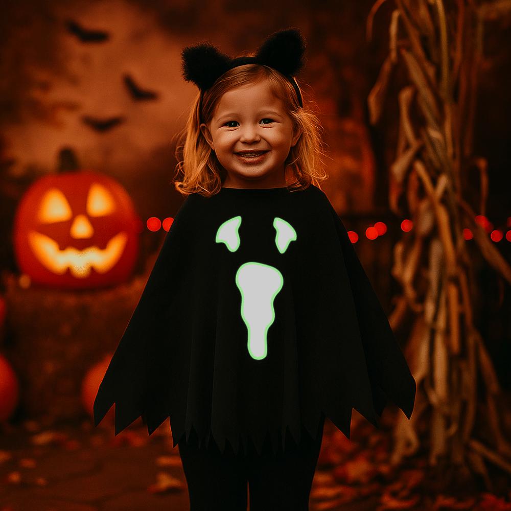 Clothing Prop Children's Halloween Costume Party Cloak Luminous Ghost Shawl  Stage Performance