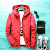 Spring and Autumn Jacket Solid Color Men's Plus Size Couple Jacket Windbreaker