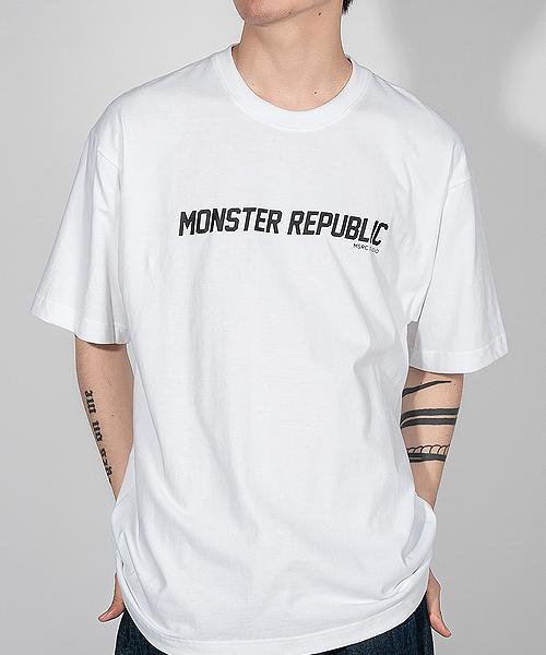 Monster Republic Monster Basic Logo Black T-Shirt White Black/Xl