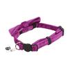 1PC Cute Pet Suede Bow Tie Collar with Bell Breakaway Adjustable Solid Color Safety Collar for Kitten Puppy