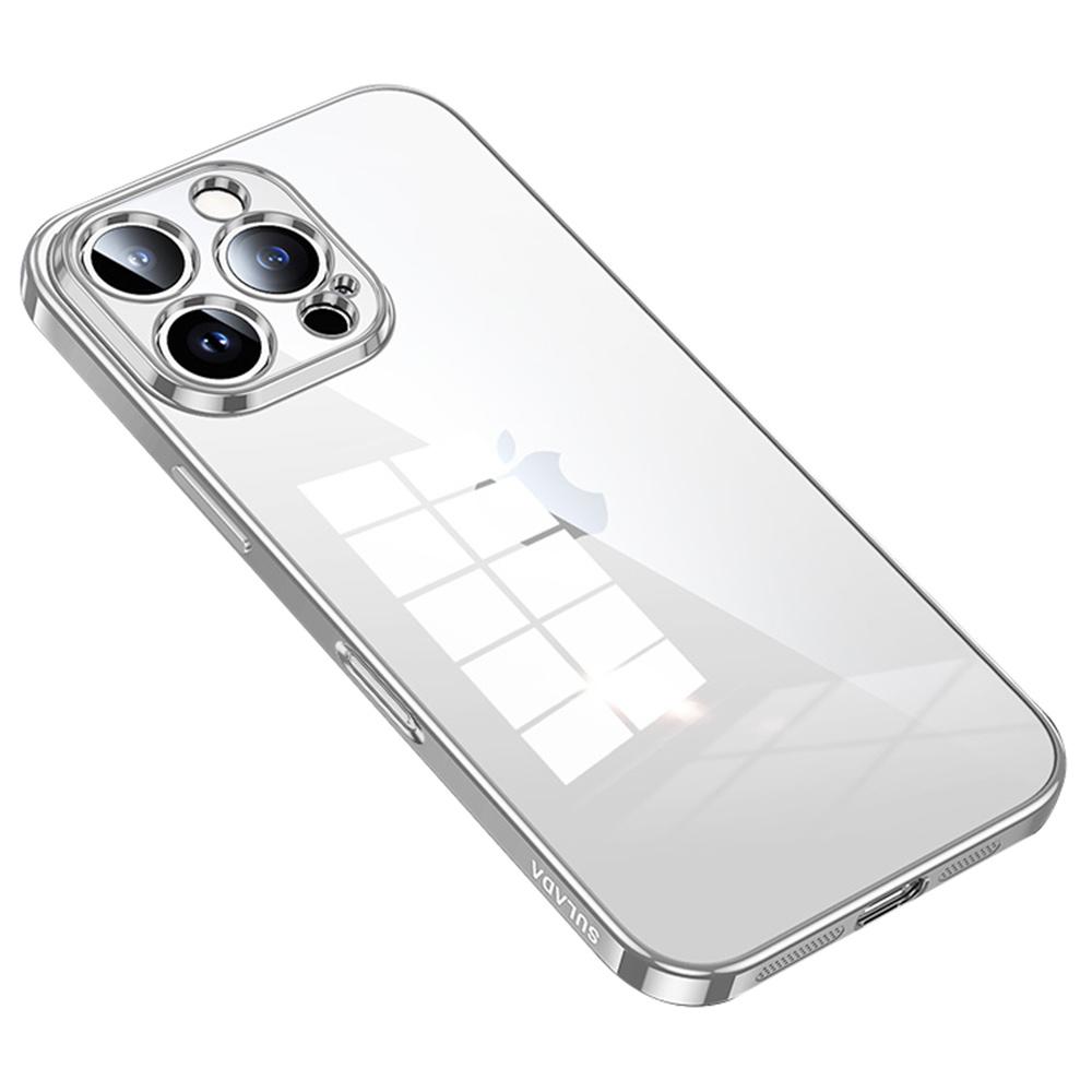SULADA For iPhone 16 Pro Max Case Ultra-Thin Electroplated TPU Clear Phone Cover