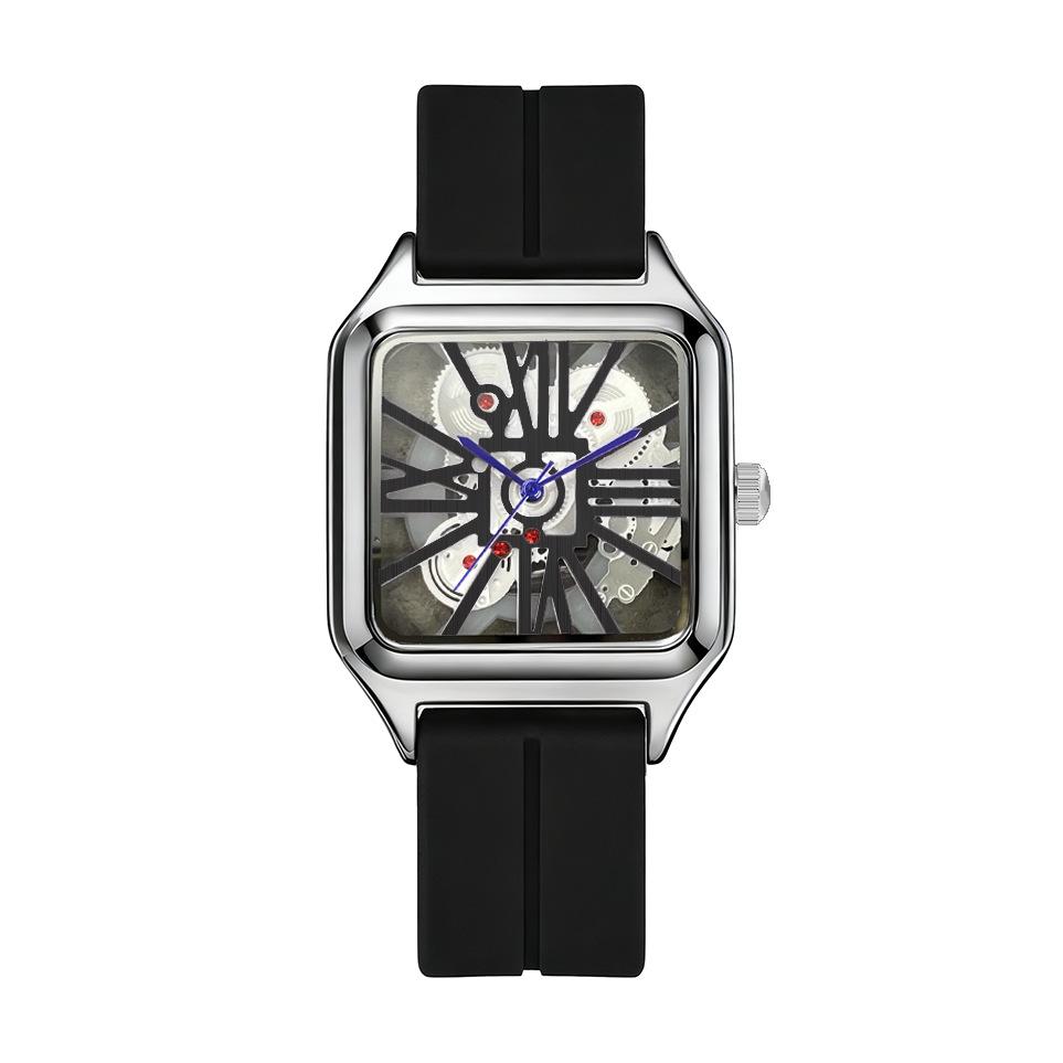 Roman Scale Square Waterproof Quartz Watch - Unisex Large Dial