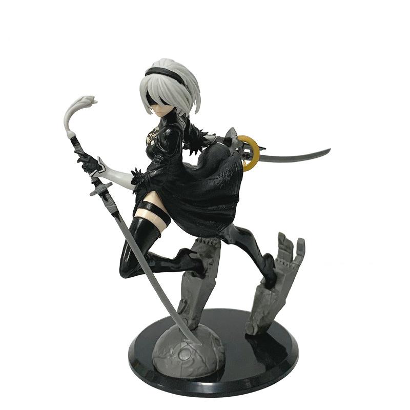 Nier Automata 2B Typ 2 B Anime Figurky Panenka Kreslená Pvc Panenka Ozdoba Stolní Ozdoby Domácí Dekorace Sběratelské Dárky
