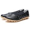 Damen Freizeitschuhe aus Leder mit Aussparungen und weicher Sohle für Winter und Herbst