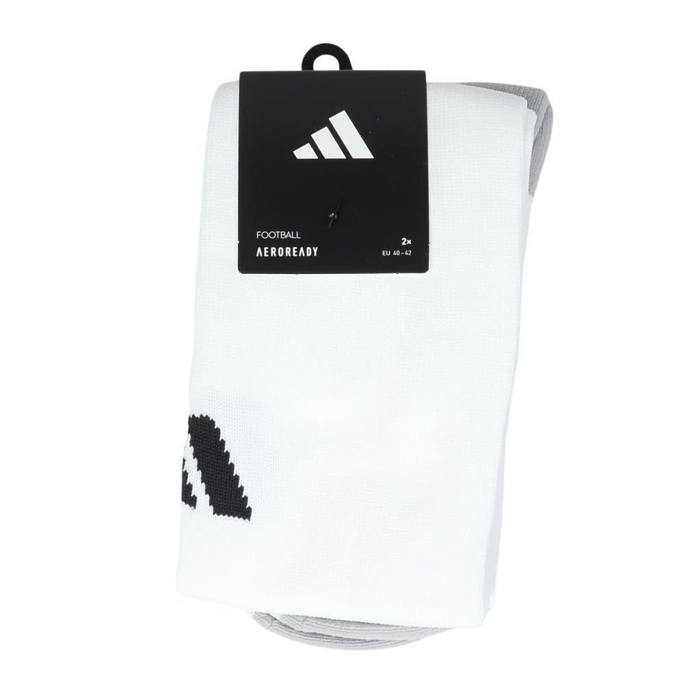 Adidas Milano 23 Soccer Size Size White Socks, L, Unisex, KPW74, (JD1903)