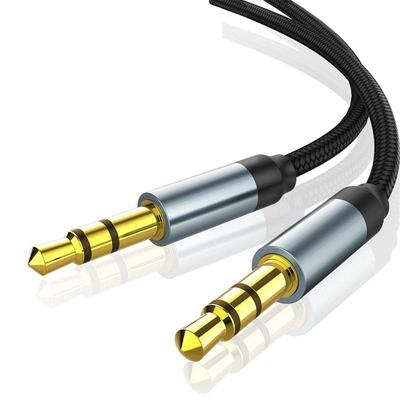 Câble d'extension Audio HIFI Jack 3.5MM mâle à mâle, adaptateur de câble AUX stéréo pour casque de voiture, haut-parleur, fil d'ordinateur portable, cordon AUX