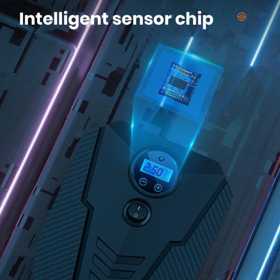 Car Tire Inflator Digital/Pointer Tire Pressure Gauge LED Light Portable Universal Auto Bicycle Motorcycle Tire Pump Electric Air Compressor