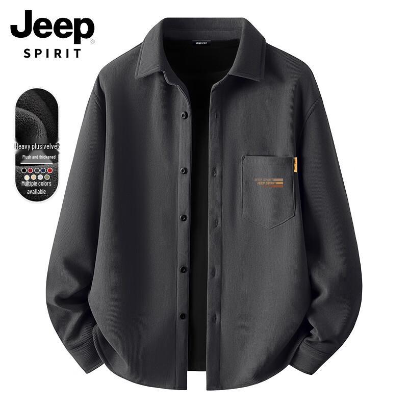 

JEEP SPIRIT Men s Thermal Corduroy Long-Sleeve Shirt 3XL