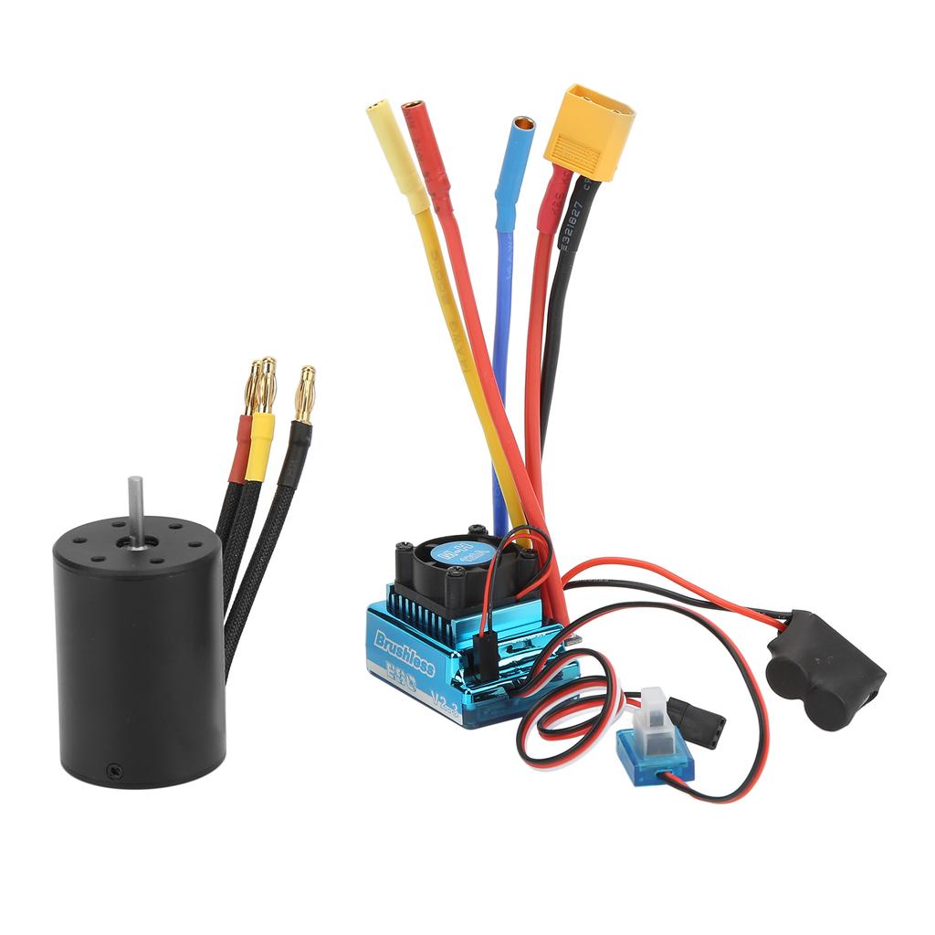 3650 2300KV Bürstenloser Motor mit 120A Bürstenlosem ESC Elektronischer Geschwindigkeitsregler für 18 110 RC Auto