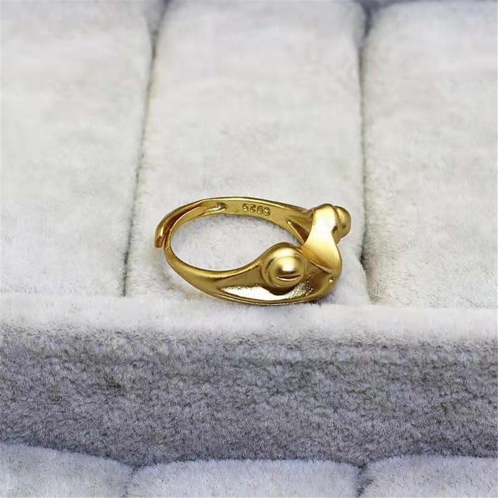 Day Gifts Retro Lucky Rings Open Ring Adjustable Toad Creative Animal Frog Rings Bohemian