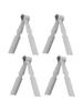 Pastry Tweezers Tongs 4 Pcs Stainless Steel Dough Crimper Tool for Creating Decorative Edges on Pies and Pastries