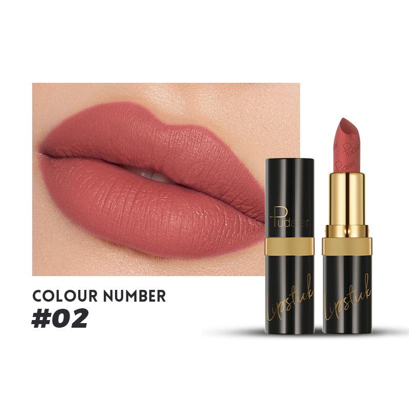 Matte Lipstick 10 Colors Velvet Non-stick Lip Glaze Highly Pigmented Long Lasting Lip Honey Lip Gloss