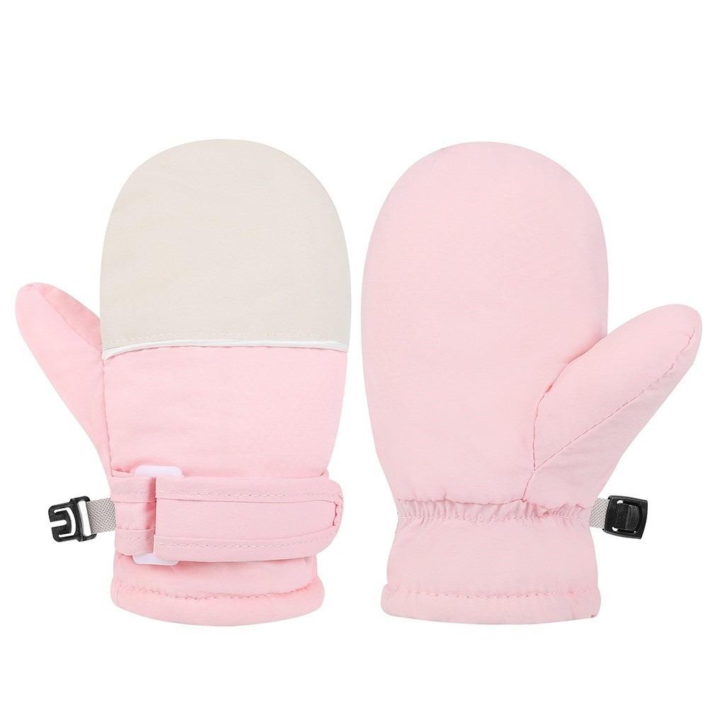 Zipper-Free Wrist Closure Thermal Ski Gloves Thermal Insulation Cold Gear Gloves For Boys Girls