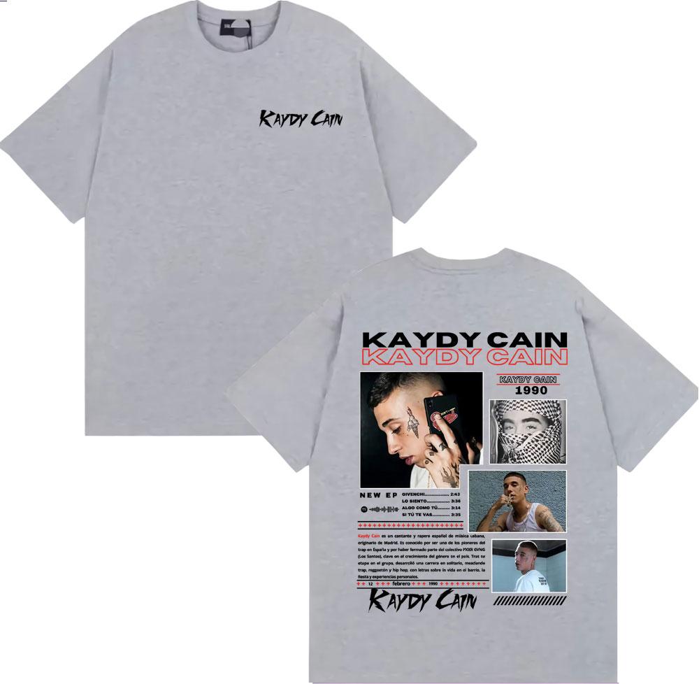 Rapper Kaydy Cain Album 2026 Graphic T Shirts Unisex Women Fashion Hip Hop Retro Tshirt Cotton Casual Oversized T Shirt Streetwear