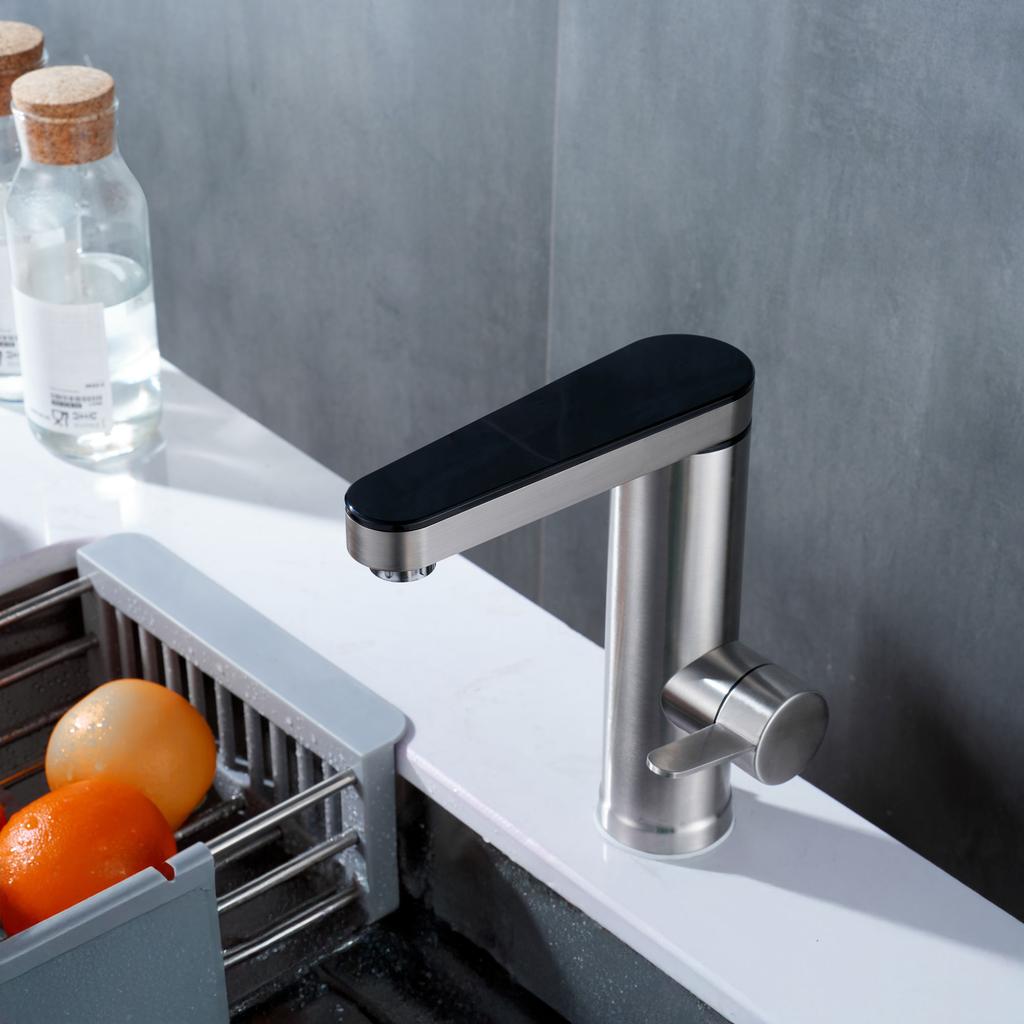 Instantaneous Water Heater, Teesa Faucet, Floor Tap, LED Display