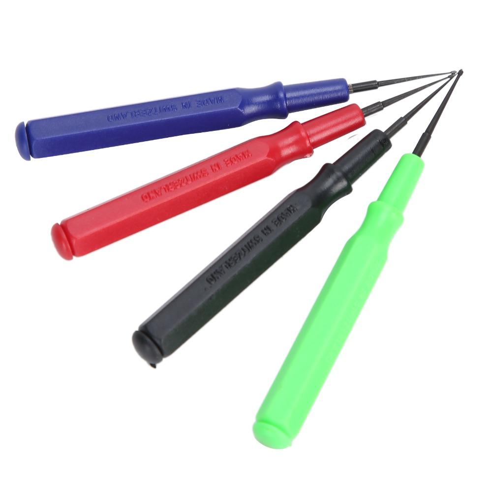 Plastic Material Watch Repairing Tool 4pcs Set Oil Pin Pen Watch Repair Kit  Professional Use