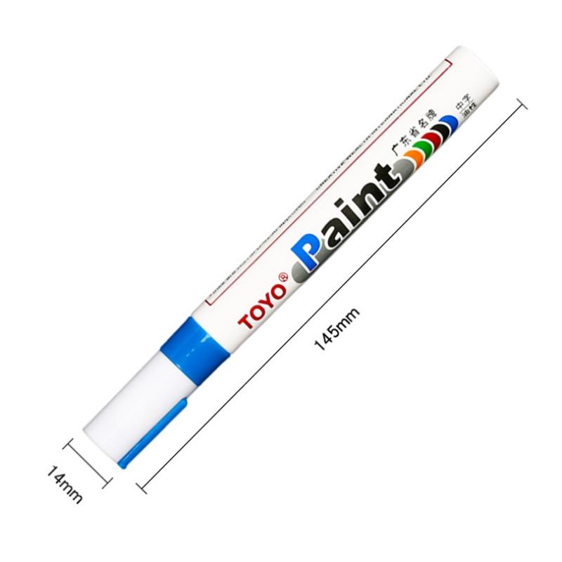Metal Permanent Paint Marker Pen Waterproof Car Tyre Tire Tread Rubber Graffiti Touch Scratch Wet Wax Highlighter White Markers