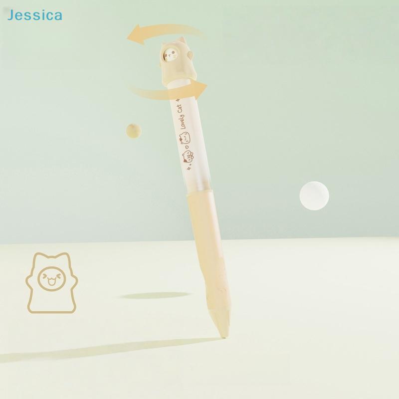 Kawaii Bear Cap Gel Pen – 1Pcs Cute Cartoon Bear Retractable 0.5mm Black Ink Pens for Students