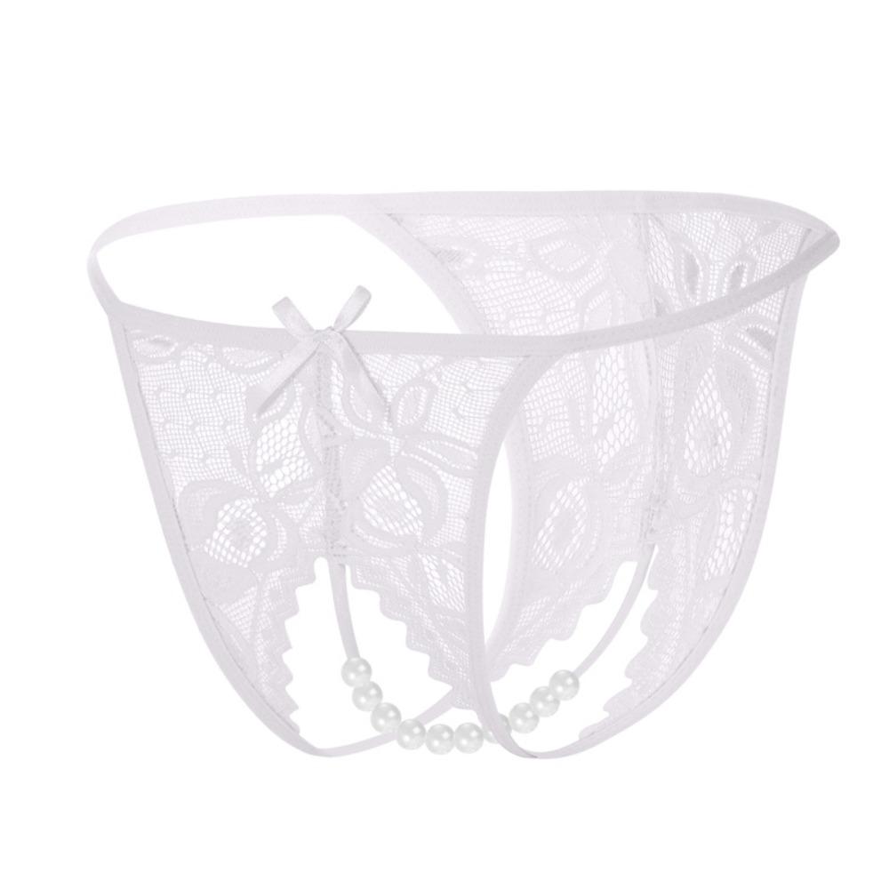 Hollow-out Mesh Lace Briefs Low-waist Women's Thong Sweet Lace Seamless Panties  Female