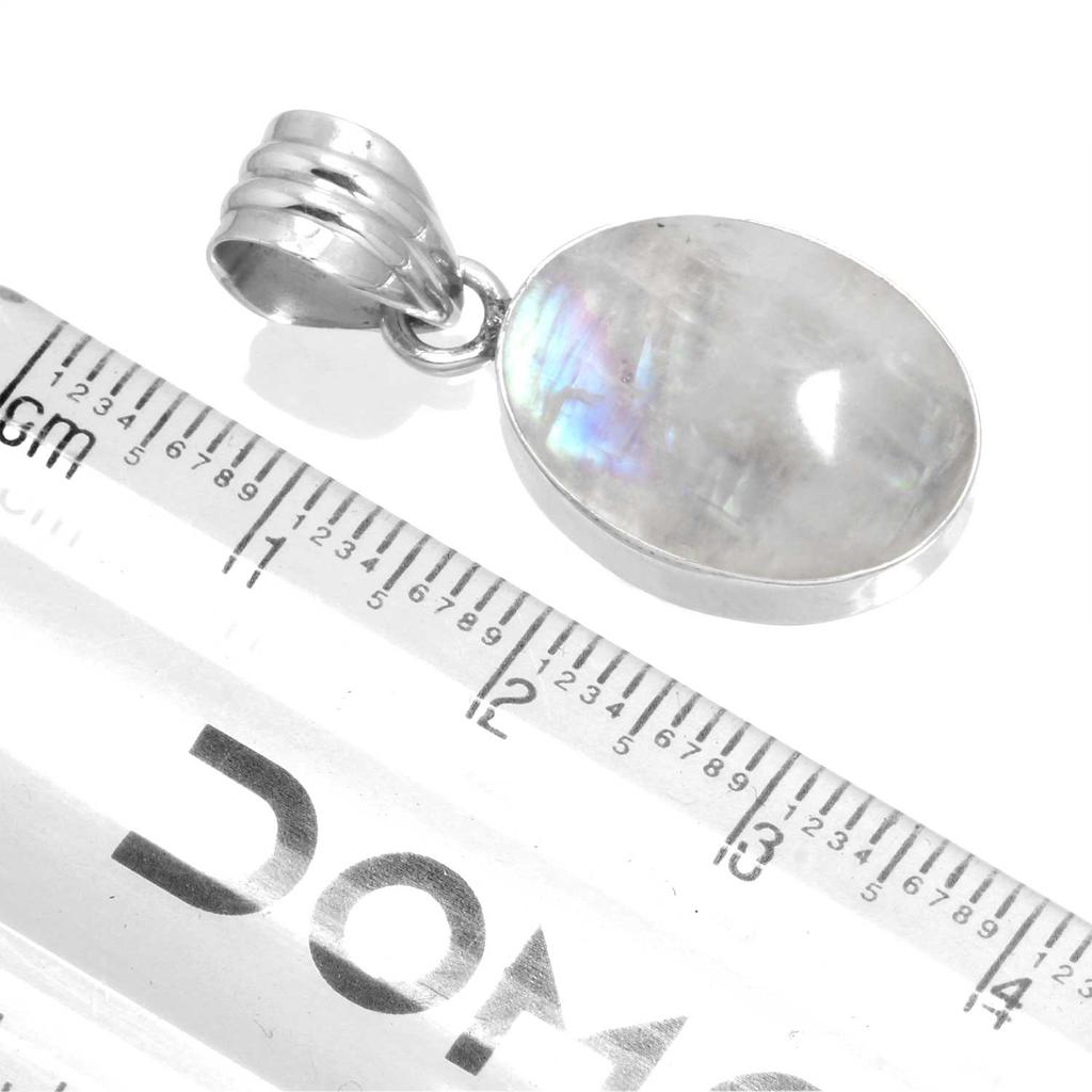925 Sterling Silver Pendant Women Gemstone Handmade Jewelry Christmas Gift Malachite Moonstone Rose Quartz Red Stone Smoky Topaz Tiger Eye Costume