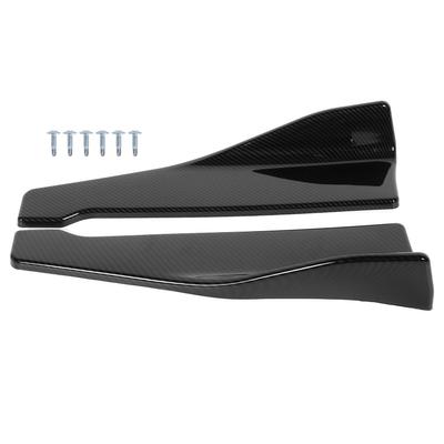 2 buc. fuste laterale universale Rocker Splitters Lip Winglet Wing Stil fibră de carbon 18.9in Car Body Kit