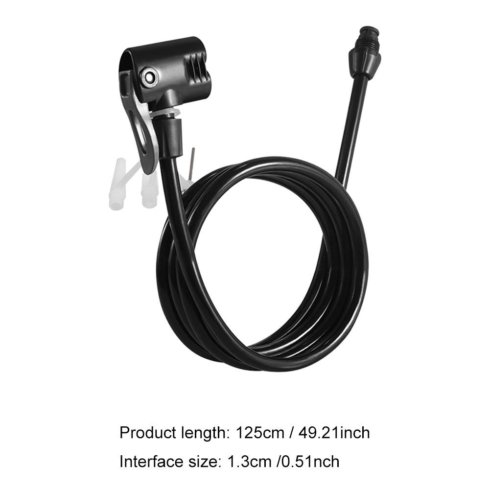 125cm 10PCS Bicycle Air Pump Extension Tube Heat-Resistant Air Pump Replacement Hose Bike Pump Hose For US/UK/French Valves