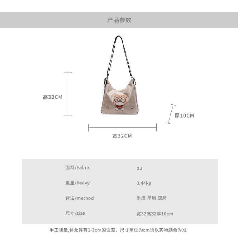 Bags Women's bags New bear cute bucket bags Large capacity messenger bags Popular shoulder bags