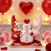 Wooden Dwarf Elf Ornament Cute Valentine's Day Decoration  Desk Accessories