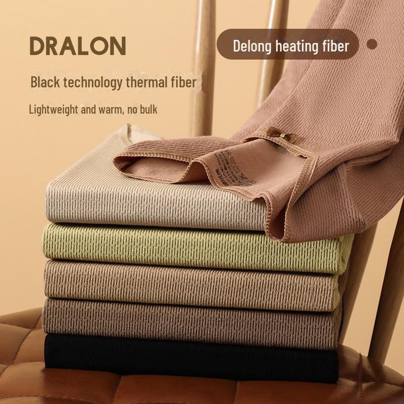 Women's Medium-Thick Thermal Body Shaping Underwear Set - Tight-Fitting, Warm Autumn/Winter Base Layer