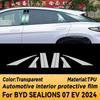 For BYD SEALIONS 07 EV 2024 Car Interior Center Console Transparent TPU Protective Film Anti-scratch Repair Film Accessories