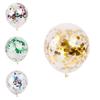 Globo de Confeti Vibrante de 12" Látex Helio Perfecto Para Cumpleaños Bodas Fiestas Memorables