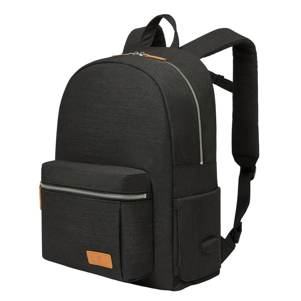 Nordace Siena Pro Classic Backpack Batoh na notebook 18L Denní batoh pro denní nošení - 13,3" Cestování, Denní, Práce, Černá, Běžný, Batoh.