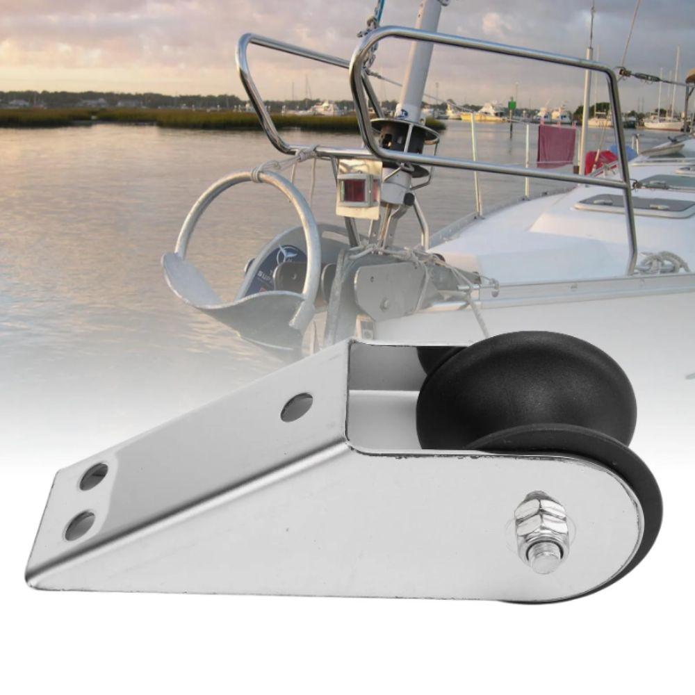 Rubber Wheel Boat Bow Roller Heavy Duty Bow Roller Holder Roller Bracket  Yacht Docking