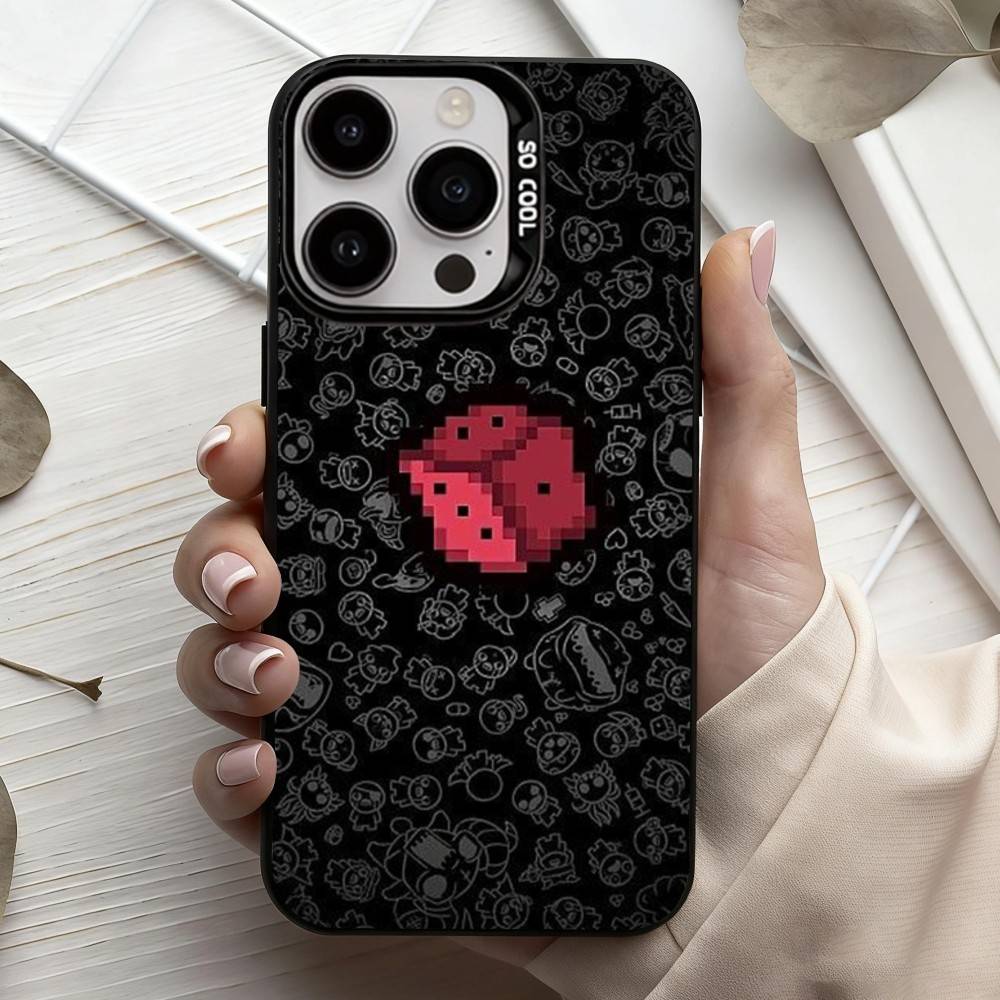 T-The B-Binding Of I-Isaac-C   Phone Case For iPhone17,16,15,14,13,12,11 Plus,Pro Max Black Candy silver phone case