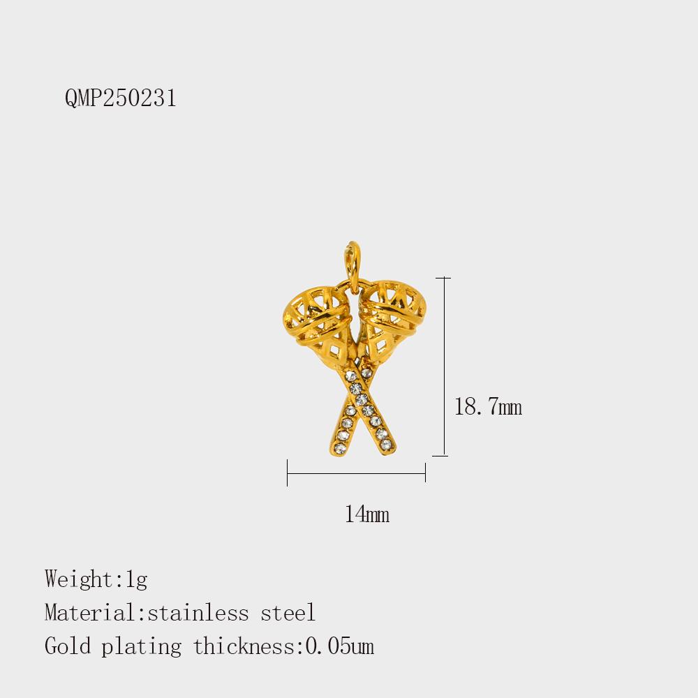 Fine Hockey Pendant Charm Stainless Steel Free DIY Pendant